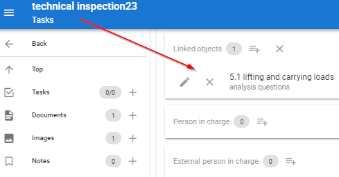 Aufgabe Verküpftes Objekt Abfrage Analyse