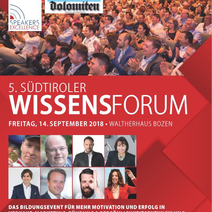 Wir sind beim Südtiroler Wissensforum